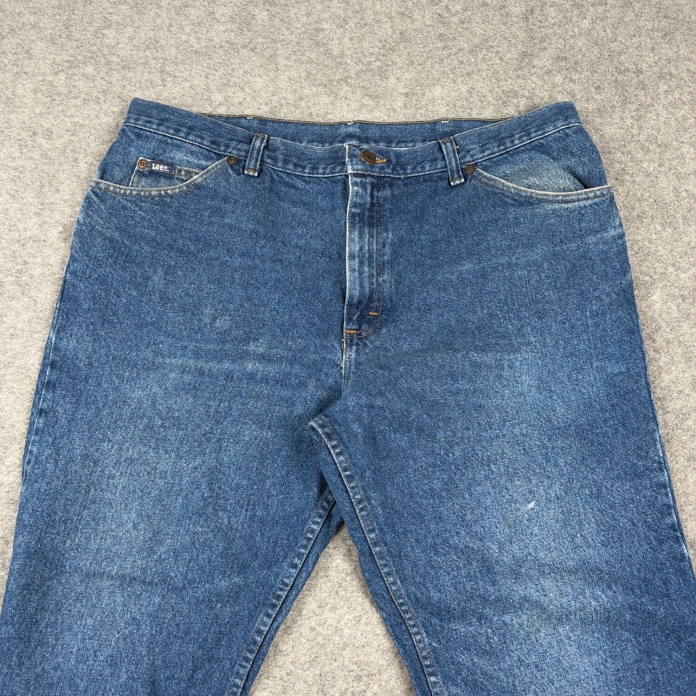 Lee Jeans Mens 40x30 Blue Straight Leg Denim‎ Workwear Utility Outdoors Casual